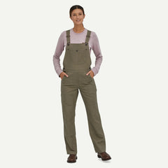 W's All Seasons Hemp Canvas Bib Overalls - Long