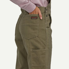 W's All Seasons Hemp Canvas Bib Overalls - Long