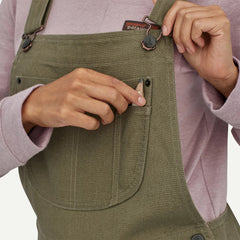W's All Seasons Hemp Canvas Bib Overalls - Long