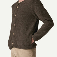M's Reclaimed Fleece Cardigan