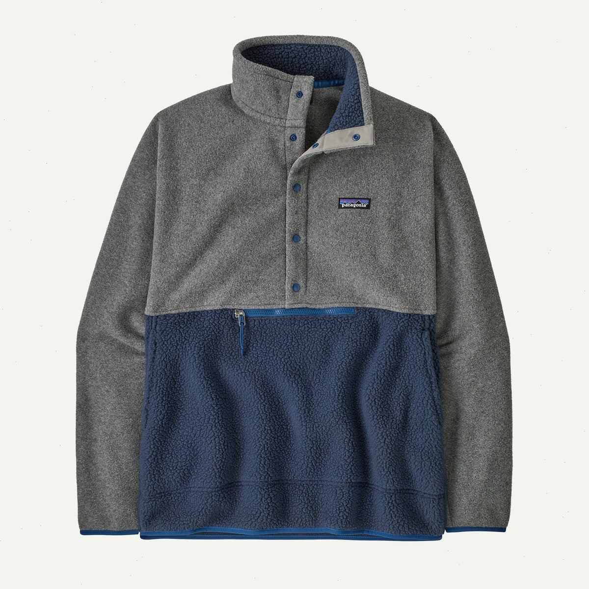M's Retro Pile Half-Snap Pullover