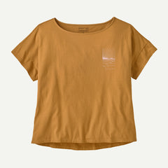 W's Waves Rolling Relaxed Drop-Sleeve Organic T-Shirt