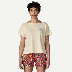 W's Waves Rolling Relaxed Drop-Sleeve Organic T-Shirt