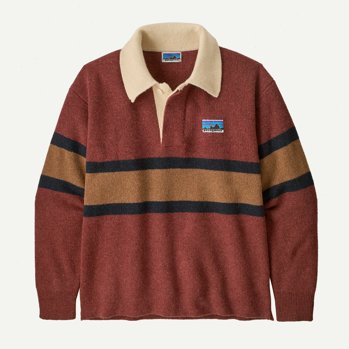 Recycled Wool-Blend Rugby Sweater