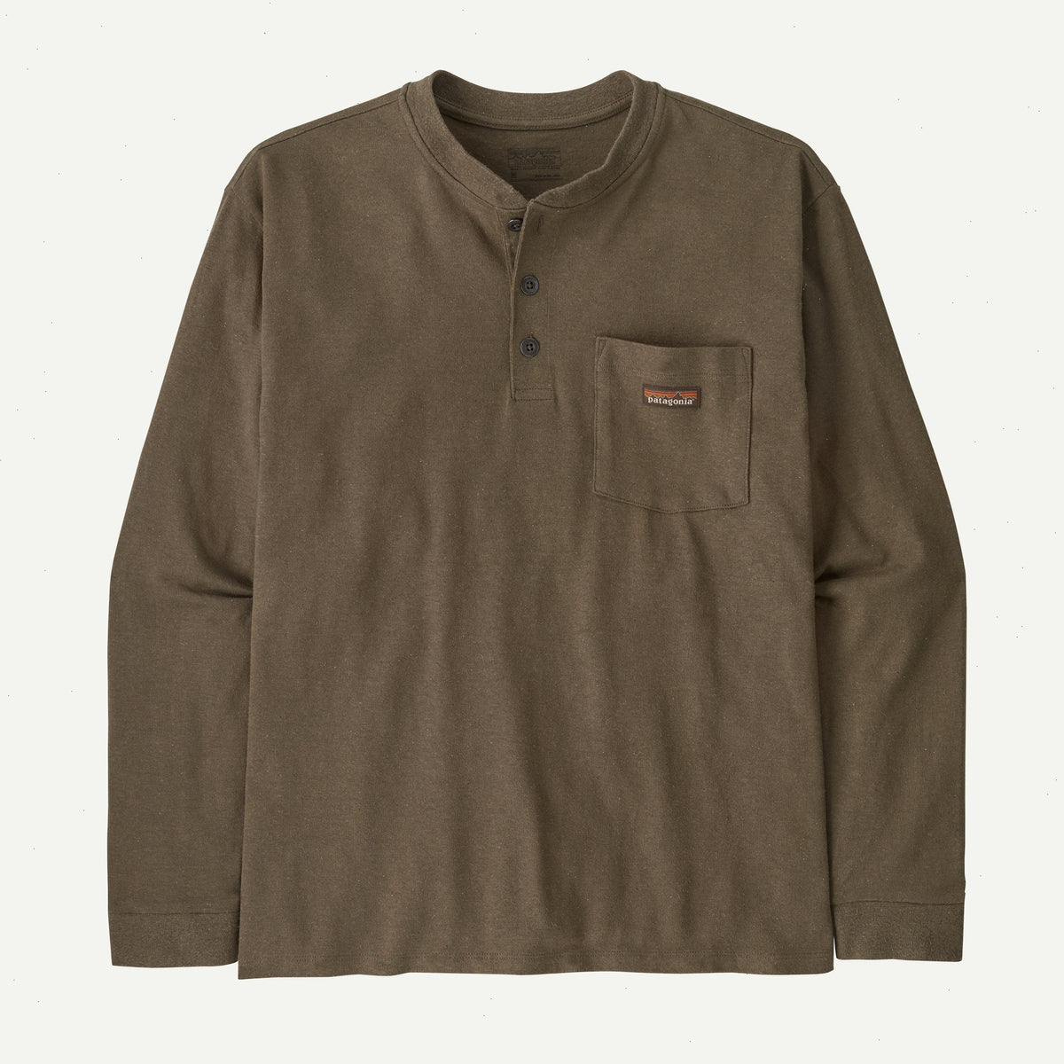 M's Long-Sleeved Work Henley Pocket Tee